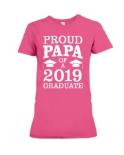 Proud Papa Of 2019 Graduate Father Funny Graduatio Premium Fit Ladies Tee thumbnail