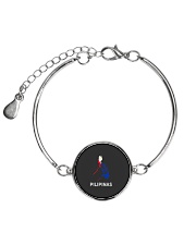 Pilipinas Flag Map Southeast Asian Country Philipp Metallic Circle Bracelet thumbnail