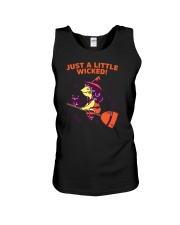 Just A Little Wicked Girl Witch Broomstick Cat Sca Unisex Tank thumbnail