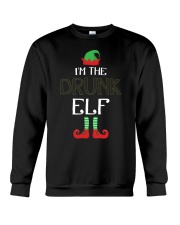 Funny I am The Drunk Elf Family Group Christmas Crewneck Sweatshirt thumbnail