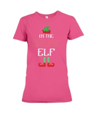 Funny I am The Drunk Elf Family Group Christmas Premium Fit Ladies Tee thumbnail