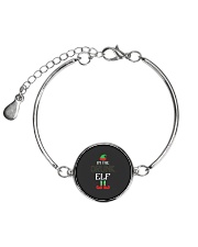 Funny I am The Drunk Elf Family Group Christmas Metallic Circle Bracelet thumbnail