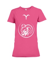 Aries Ram Horoscope Star Sign Astrology Zodiac Premium Fit Ladies Tee thumbnail