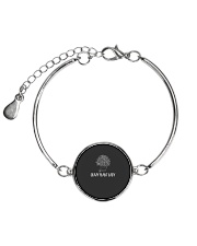 Crazy Plant Lady Funny Planter Gardening Pun Metallic Circle Bracelet thumbnail