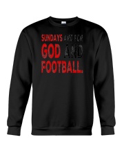 Sundays Are For God And Football Christian Gift Crewneck Sweatshirt thumbnail