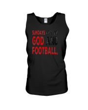 Sundays Are For God And Football Christian Gift Unisex Tank thumbnail