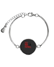 Sundays Are For God And Football Christian Gift Metallic Circle Bracelet front