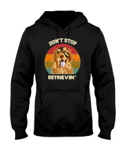 Vintage do not Stop Retrieving Golden Retriever Do Hooded Sweatshirt thumbnail