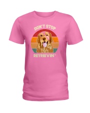 Vintage do not Stop Retrieving Golden Retriever Do Ladies T-Shirt thumbnail