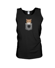 Cat in Pocket Cute Realistic Orange British Shorth Unisex Tank thumbnail