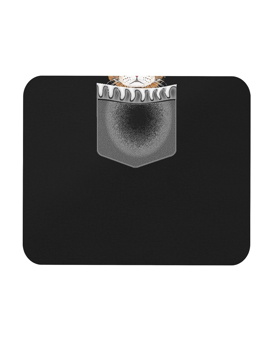 Cat in Pocket Cute Realistic Orange British Shorth Mousepad
