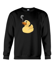 Fire Breathing Rubber Ducky Funny Smoking Duck Crewneck Sweatshirt thumbnail