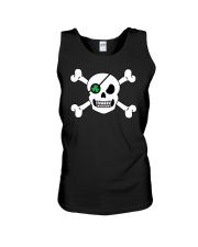 Skull Shamrock Pirate St Patrick is Day Green Clov Unisex Tank thumbnail