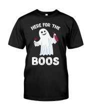 Here For The Boos Funny Ghost Halloween Costume Premium Fit Mens Tee thumbnail