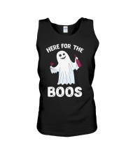 Here For The Boos Funny Ghost Halloween Costume Unisex Tank thumbnail