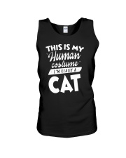 This Is My Human Costume I am Really A Cat Funny T Unisex Tank thumbnail
