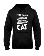 This Is My Human Costume I am Really A Cat Funny T Hooded Sweatshirt thumbnail