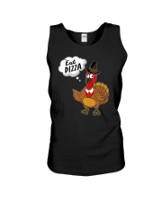 Eat Pizza Funny Turkey Thanksgiving Day Pilgrim Unisex Tank thumbnail