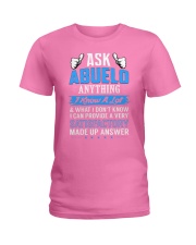 Ask Abuelo Anything Funny Father is Day Humor Gag Ladies T-Shirt thumbnail
