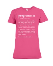 Programmer Definition Funny Meaning Software Devel Premium Fit Ladies Tee thumbnail