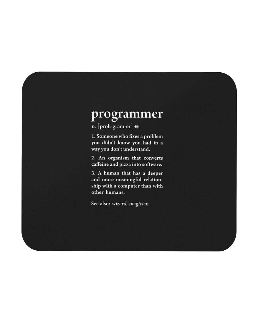 Programmer Definition Funny Meaning Software Devel Mousepad