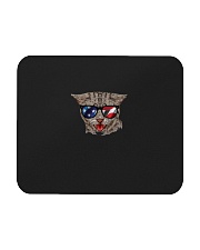 Cat With USA Flag Sunglasses Patriotic American Mousepad thumbnail
