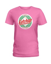 Ketchup Ironic Lazy Costume Halloween Funny Scary Ladies T-Shirt thumbnail