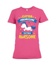 Down Syndrome Awareness Apparel Extra Chromosome U Premium Fit Ladies Tee thumbnail