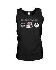 I Am A Simple Woman Coffee Books Dog Lover Girl Unisex Tank thumbnail