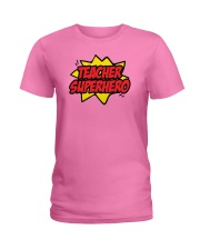 Teacher Superhero Halloween Lazy Costume Ironic Pu Ladies T-Shirt thumbnail