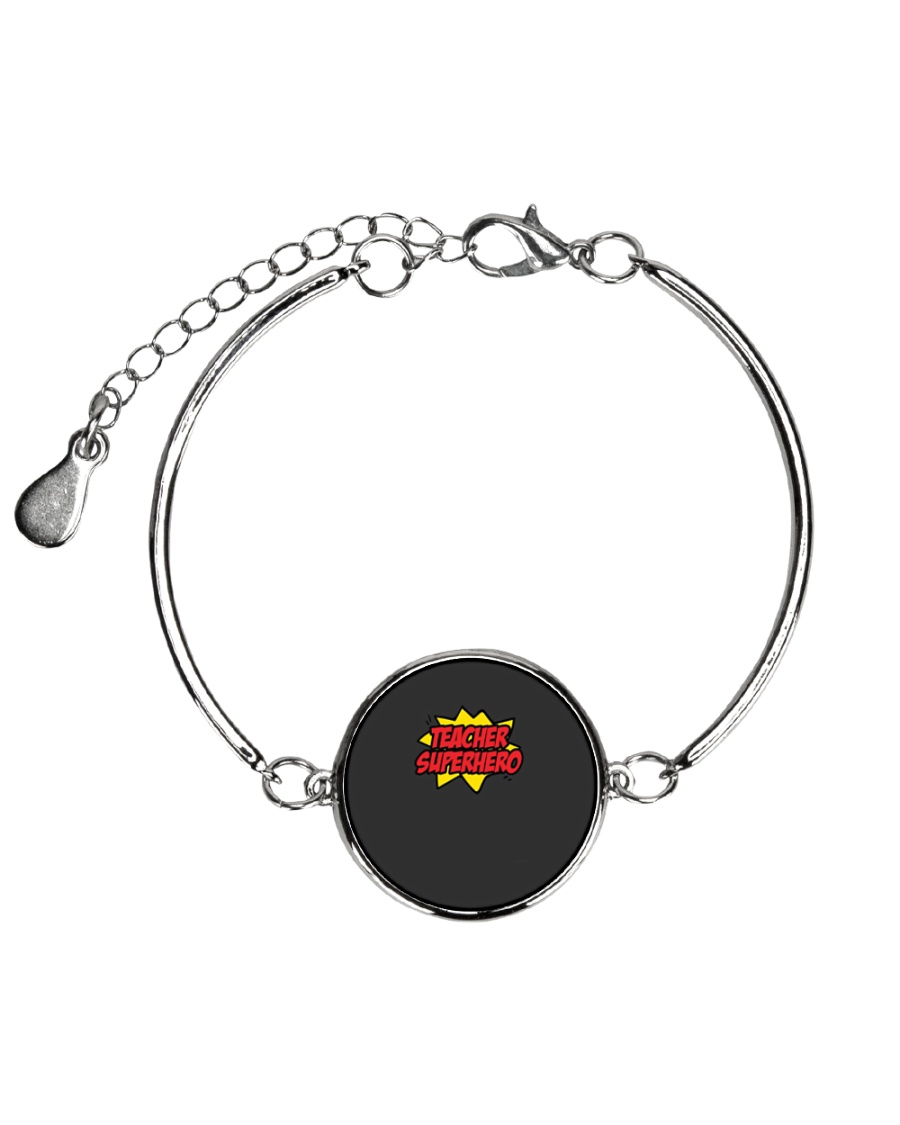 Teacher Superhero Halloween Lazy Costume Ironic Pu Metallic Circle Bracelet