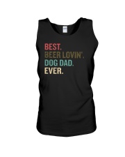Best Beer Loving Dog Dad Ever Funny Dog Lover Drin Unisex Tank thumbnail