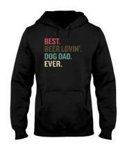 Best Beer Loving Dog Dad Ever Funny Dog Lover Drin Hooded Sweatshirt thumbnail
