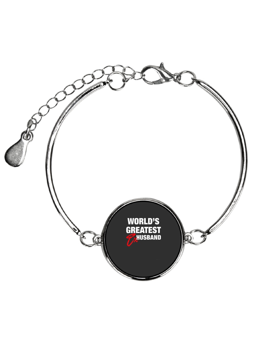 World is Greatest Husband Metallic Circle Bracelet
