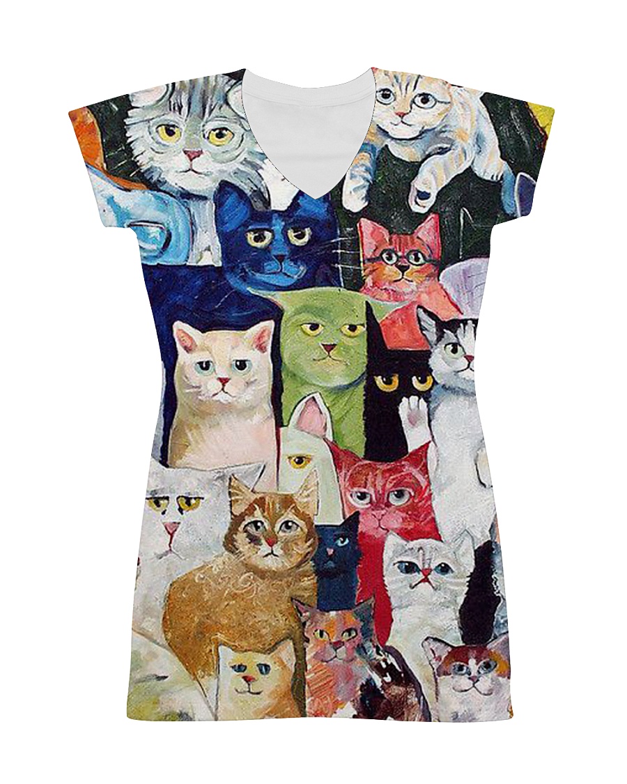 Cat Love All-over Dress