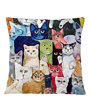 Cat Love Square Pillowcase back