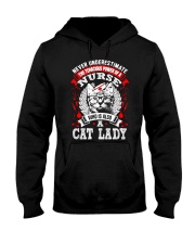Cat Lady Nurse Hooded Sweatshirt thumbnail