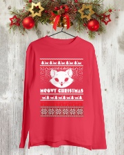 Meowy Christmas Tshirts Long Sleeve Tee lifestyle-holiday-longsleeves-front-2