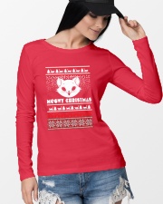 Meowy Christmas Tshirts Long Sleeve Tee lifestyle-unisex-longsleeve-front-4