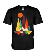 Mountain Bear V-Neck T-Shirt thumbnail