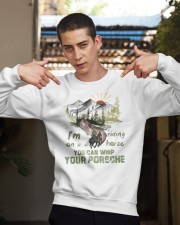 I'm Riding On A Horse Crewneck Sweatshirt apparel-crewneck-sweatshirt-lifestyle-04