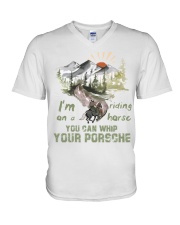 I'm Riding On A Horse V-Neck T-Shirt tile