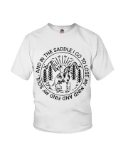 And Into The Saddle I Go Youth T-Shirt tile