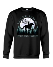 Jesus And Horses Crewneck Sweatshirt tile
