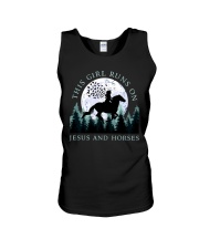 Jesus And Horses Unisex Tank tile