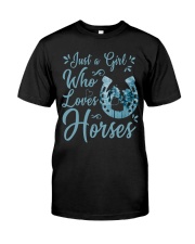 Just A Girl Who Loves Horses Premium Fit Mens Tee tile
