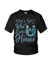 Just A Girl Who Loves Horses Youth T-Shirt tile