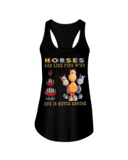 Horses Are Like Fine Wine Ladies Flowy Tank tile