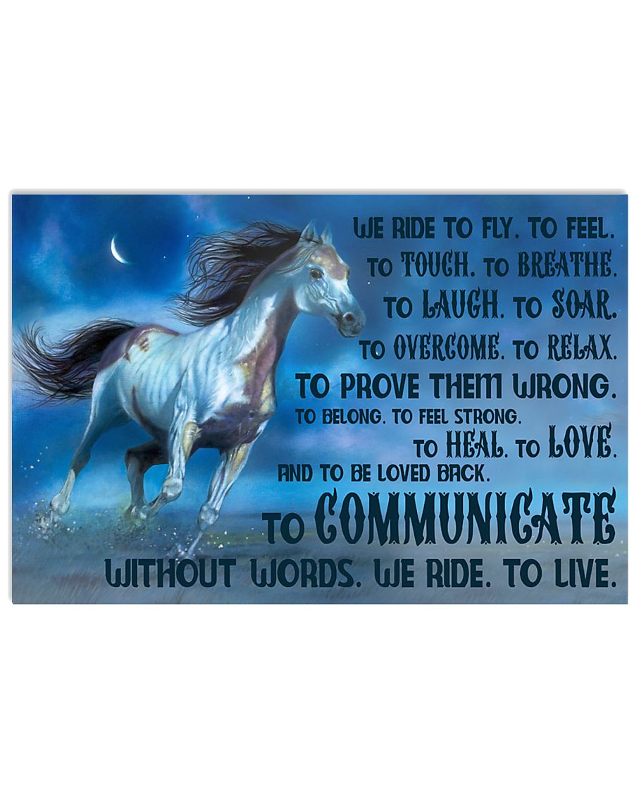 We Ride To Fly 17x11 Poster