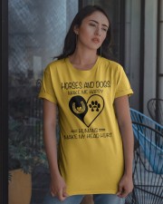 Horses And Dogs Make Me Happy Classic T-Shirt apparel-classic-tshirt-lifestyle-08